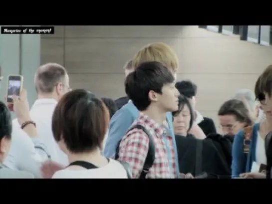 [FANCAM] 120527 EXO-M incheon Airport CHEN ^3^ 잘가 종대야 이뻐~