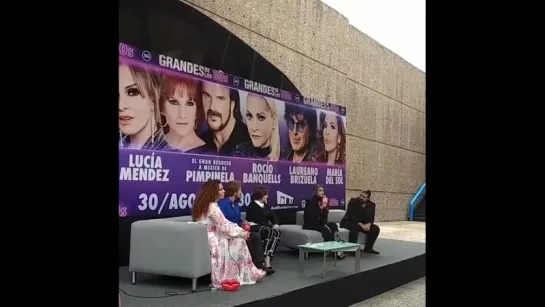 Lucía Méndez - answer  "Grandes De Los 80s" press-conference (A. N., 27/08/2018)