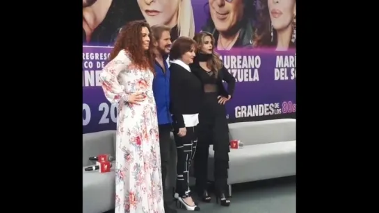 Lucía Méndez - photos after "Grandes De Los 80s" press-conference (A. N., 27/08/2018)