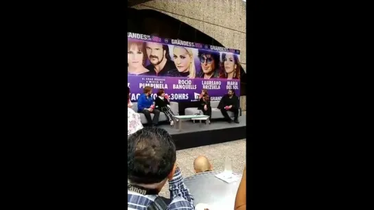 Lucía Méndez - part 2 "Grandes De Los 80s" press-conference (Auditorio Nacional, Mexico, 27/08/2018) via Facebook Live