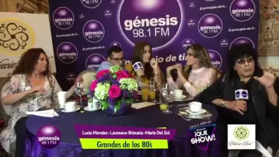 Lucía Méndez - Interview (breakfast round table) f/"¡QUE SHOW!" (Facebook Live, "GÉNESIS 98.1 FM", 17/08/2018)