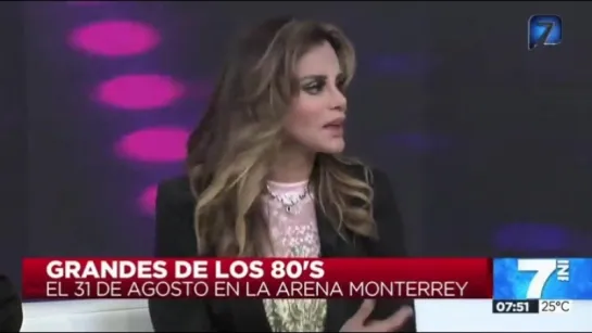 Lucía Méndez - Interview f/"INFO7" Monterrey (TV Azteca, 17/08/2018)