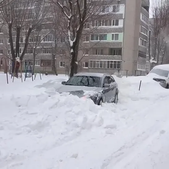 С такой машиной можно сугробы не чистить.