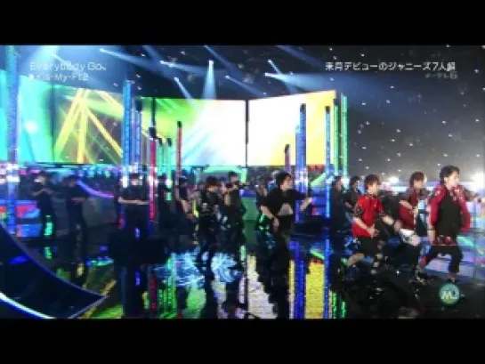 Kis-My-Ft2 - Everybody Go (Music Station - 2011.07.22)