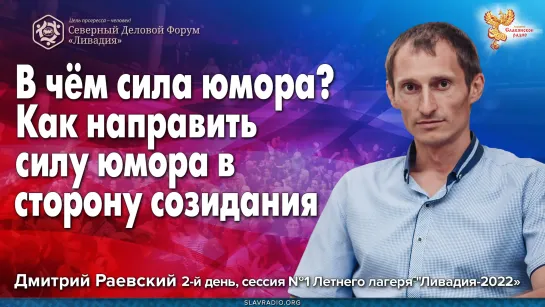 В чём сила юмора? Как направить силу юмора в сторону созидания. Дмитрий Раевский