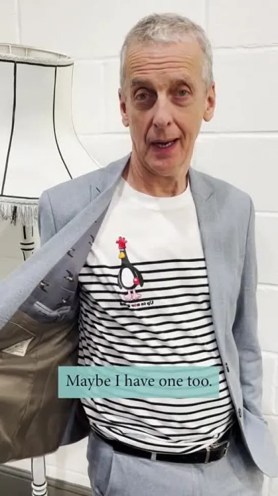 Peter Capaldi & Red Nose Day shirts