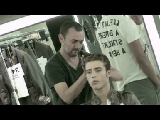 Backstage at D&G Summer 2011 Men Fashion Show