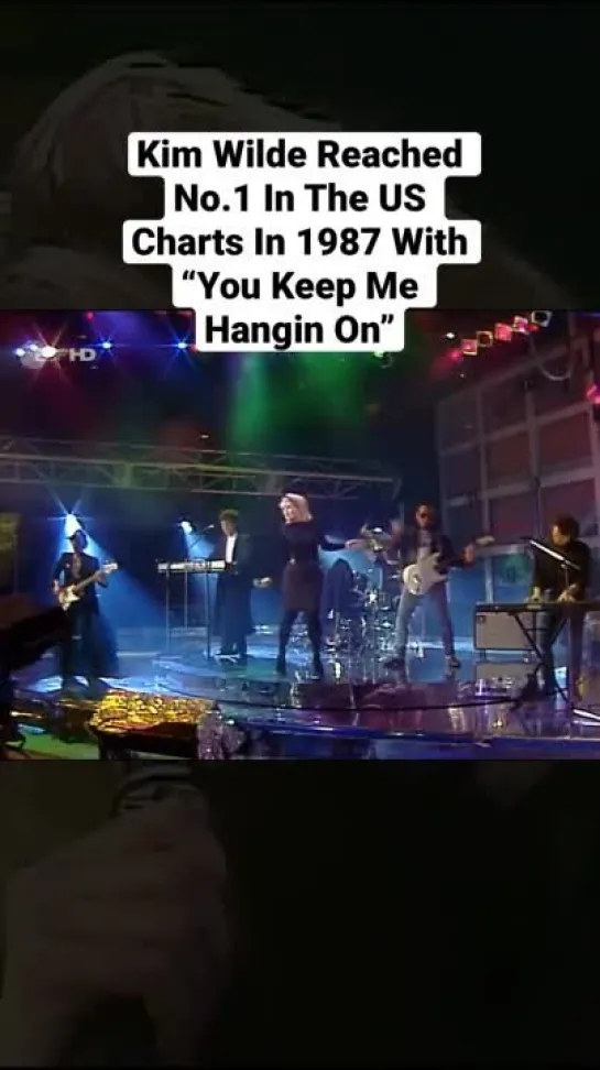 Kim Wilde reached number one with you keep me hangin on.mp4