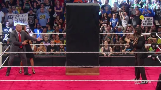 Sting ambushes Triple H and Seth Rollins_ Raw, Aug. 24, 2015