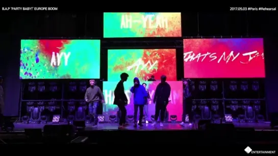 [Ви Эпп] [12.05.17] [V LIVE] B.A.P ‘PARTY BABY!’ EUROPE BOOM Paris Rehearsal