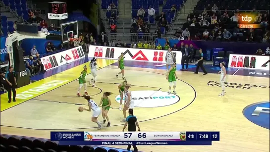 Liga europea femenina Final Four 1 Semifinal Perfumeras Avenida - Sopron Basket