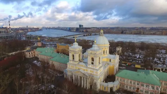 Александро-Невская Лавра с высоты птичьего полета.