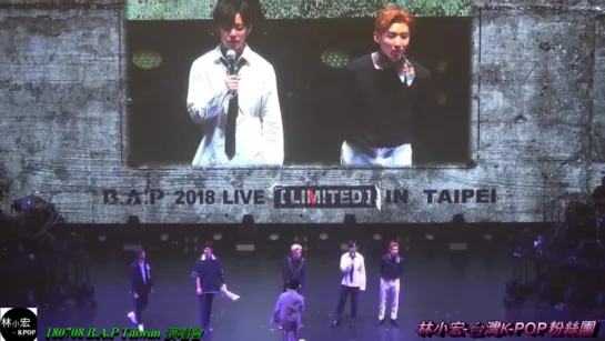 [FANCAM] [08.07.18] B.A.P LIMITED in Taipei: Ment