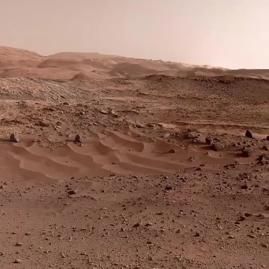 Поверхность Марса видимая марсоходом Curiosity