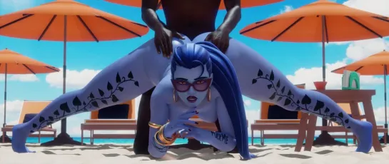 Widowmaker Beach Fuck BLACKED Edit (Yeero)