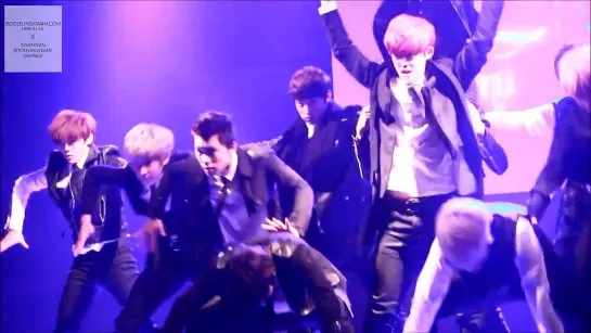 [FANCAM] 131230 2014 Pledis Hot Debut! Who Is Seventeen? - Soonyoung & Jihoon focused