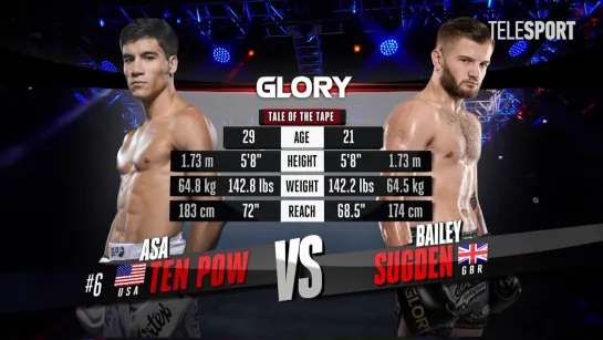 Glory 68 Miami Аса Тен Поу vs Бейли Сагден