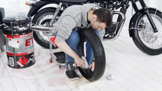 Шиповка Мото Резины - How To Spike Moto Tire