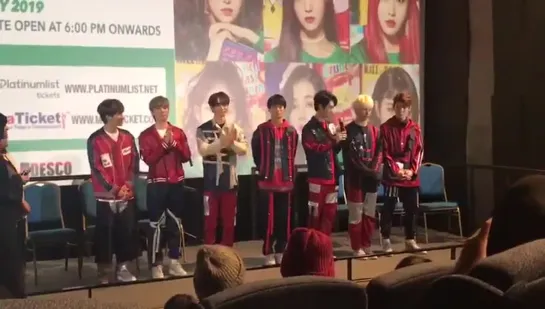 The boys of Lucente say marhaba to their UAE fans ahead of their show on Friday with Momoland. MomolandInDubai