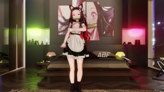 MMD R-18 [NORMAL] Nezuko - Sting