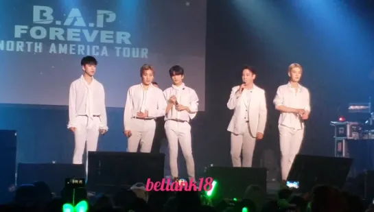 [FANCAM] [17.11.18] B.A.P 'FOREVER' TOUR — Philadelphia: Ment + B.A.P — All The Way Up