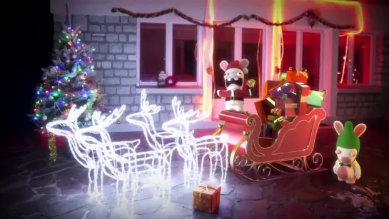 Raving Rabbids Travel in Time - Christmas Delivery trailer