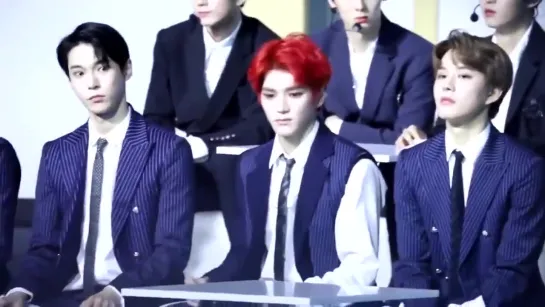 [fancam] 181220 Taeyong, Doyoung & Jungwoo (NCT) Reaction to Red Velvet @ KPMA 2018