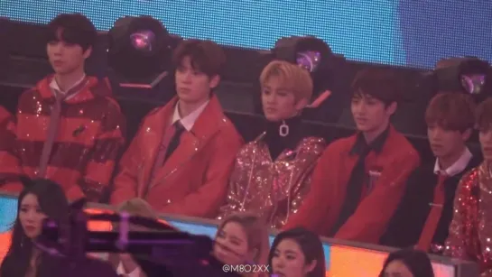 [fancam] 171231 NCT 127 Reaction to EXO "Ko Ko Bop" @ MBC Gayo Daejejun