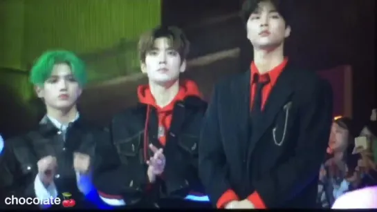 [fancam] 171201 Johnny, Taeyong & Jaehyun (NCT) Reaction to Super Junior @ MAMA 2017