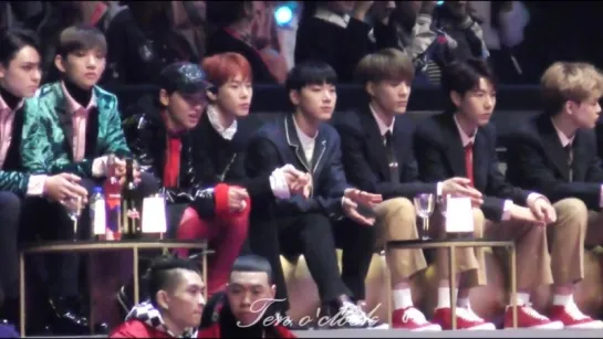 [fancam] 161202 NCT Reaction to TWICE CHEER UP @ MAMA 2016