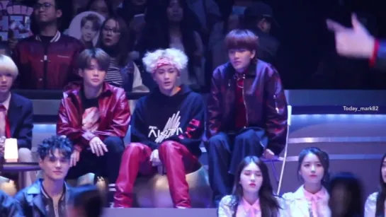 [fancam] 161202 Jaehyun, Mark & Taeil (NCT) reaction to Timbaland & Eric Nam "Body" @ MAMA 2016