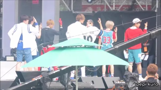 [Fancam] Репетиция перед выступлением на `Summer K-Pop Festival` (04.08.15) ;