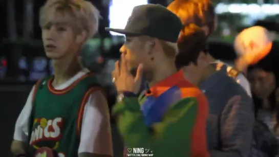 [Fancam] После записи «Music Bank» (14.08.15) ;