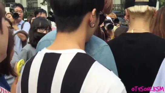 [Fancam] GOT7 покидают штаб-квартиру «KBS» (14.08.15) ;