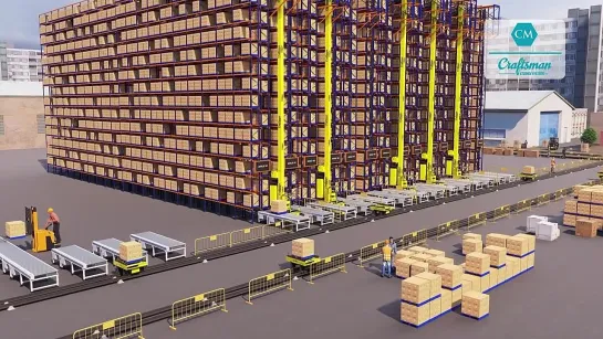 How Automated Warehouse Works. Warehouse Management System - Craftsman Storage System