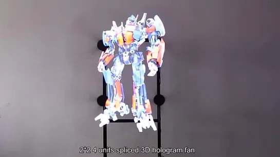 2x2 splice hologram fan video wall advertising