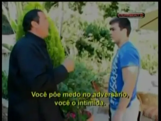 Lyoto Machida training with Steven Seagal