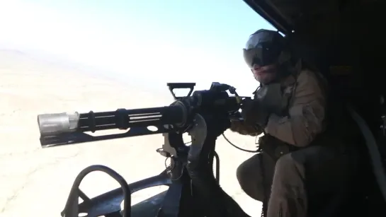 Impressively Powerful M134 Minigun in Action - Aerial Gunnery Exercise