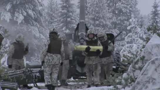 Finnish Artillery in Action - Training in Cold-Weather Conditions