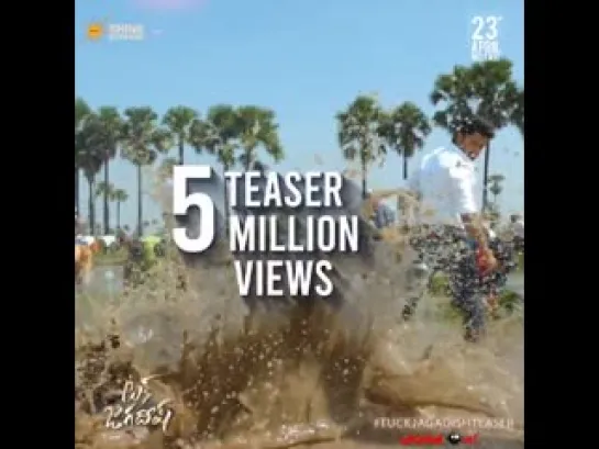 With 5️ Million views TuckJagadishTeaser setting