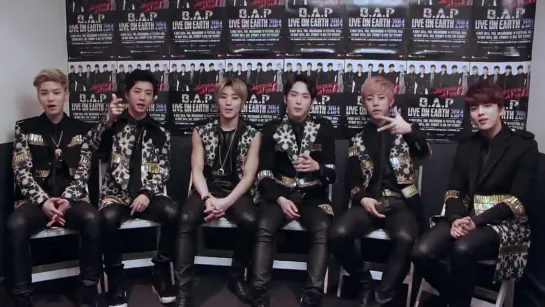 [MESSAGES|СООБЩЕНИЯ [08.05.14]  B.A.P 'Official Kmusic' Shoutout