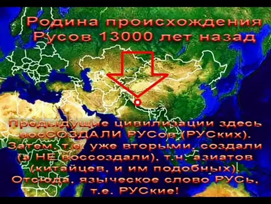 Родина русов 13000 лет назад