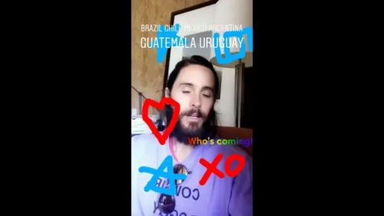 Jared Leto | IG Story 05.08.18