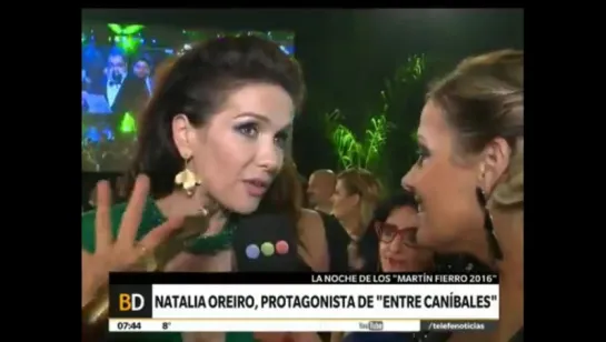 Natalia Oreiro en  Martin Fierro 2016