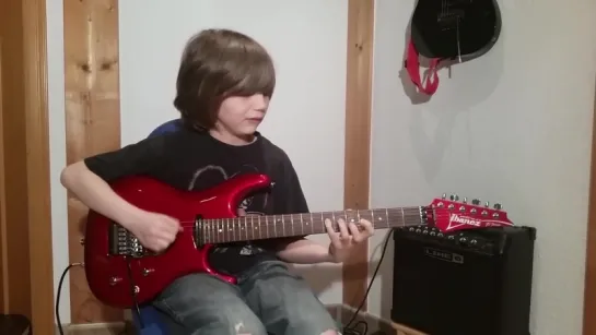 Dustin Tomsen 12 years old covers Eruption of Van Halens first album.