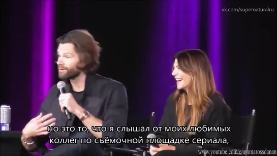 🎙️Джаред, Женевьев Падалеки о том что их привлекло друг в друге и волосы.. Дженсена - Comic Con в Солт-Лейк-Сити (рус.суб.)