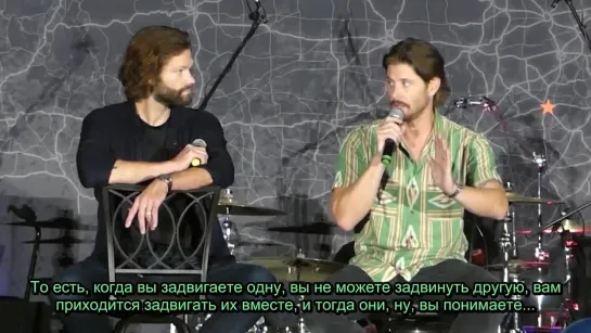 🎙️Дженсен Эклз и Джаред Падалеки об опасных дверях и полезных привычках - Конвенция в Шарлотт, 2023 год (рус.суб.)