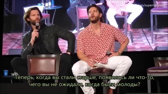 🎙️Дженсен Эклз и Джаред Падалеки о том чего они не ожидали, когда станут старше - Конвенция в Риме 2023 год (рус.суб.)