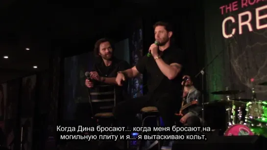 🎙️Как Дженсен Эклз на съёмках травму получил - Конвенция в Чикаго, 4 июня 2023 год (рус.суб.)