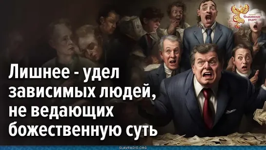 Лишнее — всегда удел зависимых людей, не ведающих себя и свою божественную суть